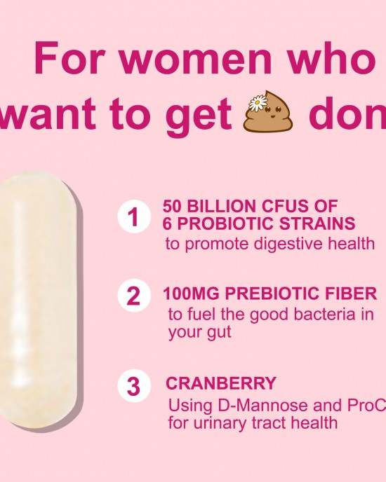 Women's Probiotics,URO viginal probiotic,Contains Organic Prebiotic Cranberry, Supports pH Balance for Women, Vaginal, Urinary, Digestive and Immune Health, 60 CapsTablets 50 Billion CFU Women's Probiotics,URO viginal probiotic,Contains Organic Prebiotic Cranberry, Supports pH Balance for Women, Vaginal, Urinary, Digestive and Immune Health, 60 CapsTablets 50 Billion CFU