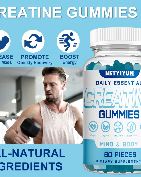 Creatine Gummies Infused with 3g Creatine Monohydrate for Men and Women, Strength, Endurance, Muscle Instantized Creatine for Muscle Growth, Strength, Focus, Energy & Health Creatine Gummies Infused with 3g Creatine Monohydrate for Men and Women, Strength, Endurance, Muscle Instantized Creatine for Muscle Growth, Strength, Focus, Energy & Health