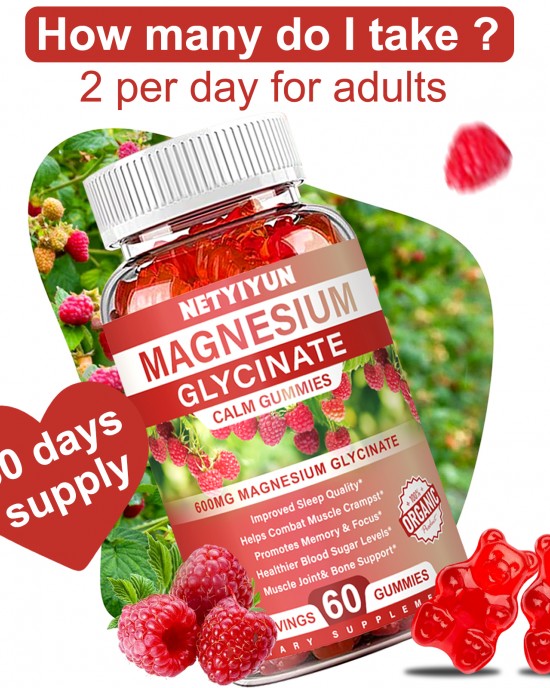 Magnesium Glycinate Gummies, 600mg Magnesium Glycinate Advanced Complex Include 200mg Magnesium L-Threonate, Magnesium Support Sleep Quality, Relaxation, Stress Relief Pack of 1 Magnesium Glycinate Gummies, 600mg Magnesium Glycinate Advanced Complex Include 200mg Magnesium L-Threonate, Magnesium Support Sleep Quality, Relaxation, Stress Relief Pack of 1